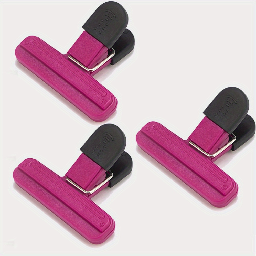 3/6pcs Large Chip Bag Clips - Assorted Sizes, Heavy Seal Grip, Food Bag Clips for Kitchen Organization, Plastic Material, Assorted Sizes, Food Bag Clip