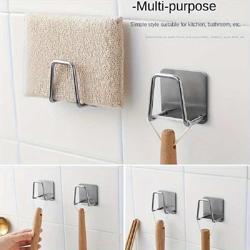 4pcs Pot Rack, Punching-free Wall-mounted Pot Cover Rack, Multi-functional Cutting Board Storage Holder, For Kitchen And Bathroom, For Pot Cover, Cutting Board And Pan, Kitchen Organizers And Storage, Kitchen Accessories