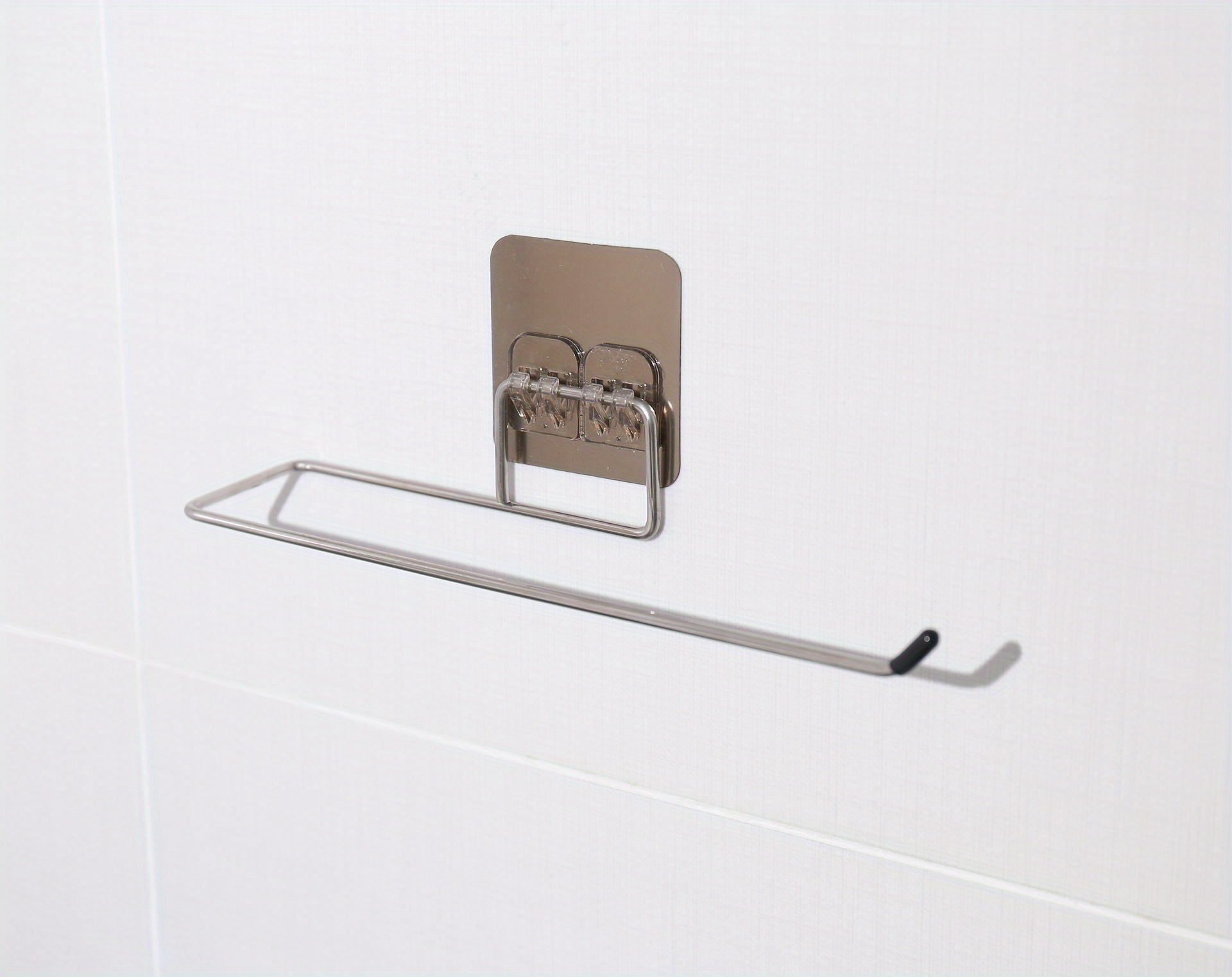 Stainless Steel Wall-Mounted Paper Towel Holder - Versatile Kitchen & Bathroom Storage Rack