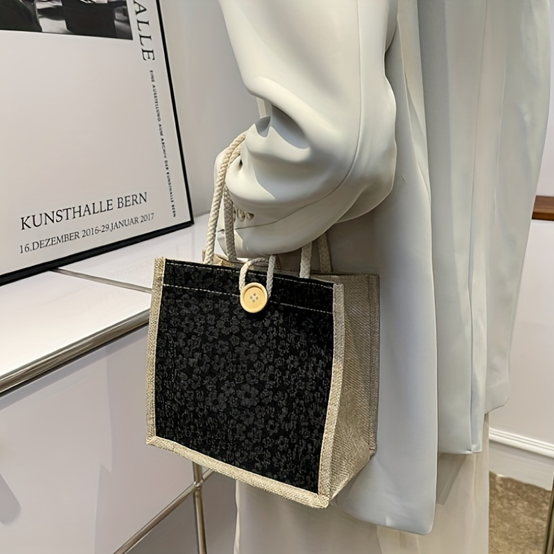 Carrying a linen bag/a woman going to work/Carrying a Japanese-style bento bag/on InstagramSmall shoulder bag, Non-food contact,back to school lunch bag