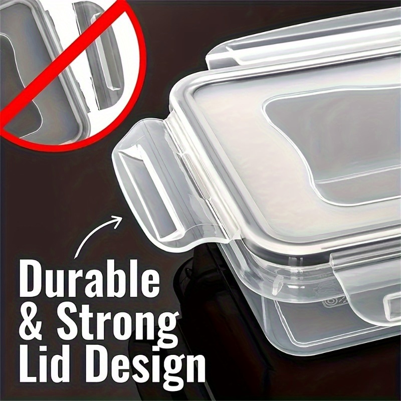 1pc Storage Container, Multifunctional Leak Proof And Reusable Food Storage Box With Lid, Portable And Stackable Food Sealed Box, For Meat, Eggs, Fruit And Vegetable, Kitchen Organizers And Storage, Kitchen Accessories