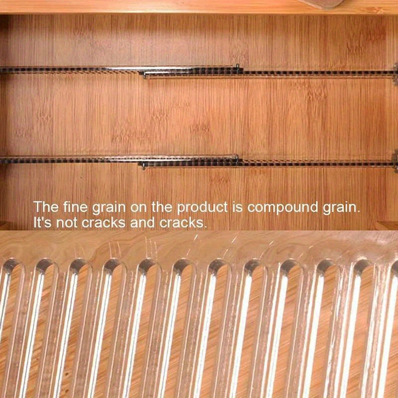 2pcs/set Kitchen Drawer Dividers, Adjustable Clapboard Drawer Divider Partition, DIY Durable Storage Organizer, Wardrobe Closet Punch-free Separator Tools, For Kitchen, Bathroom And Bedroom, Home Organizers And Storage, Home Accessories