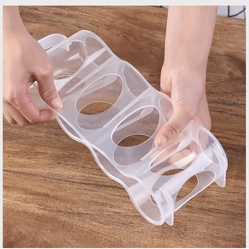 1pc Storage Box, 4-grid Clear Plastic Soda Can Storage Box, Portable Soda Can Organizer Bins, For Kitchen Countertops, Cabinets And Refrigerator, Kitchen Organizers And Storage, Kitchen Accessories