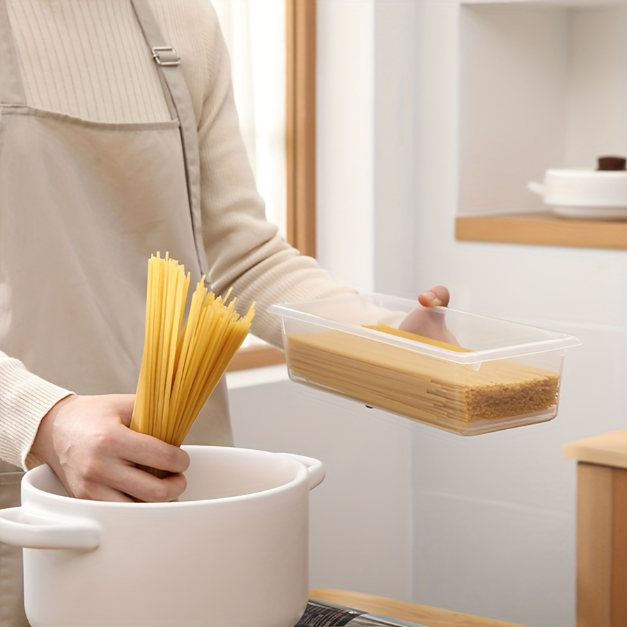 3pcs Clear Rectangular Food Storage Containers - Stackable, Portable, and Transparent Drain Boxes for Fridge Organization - Ideal for Seafood, Fruits, and Vegetables - Kitchen Essential