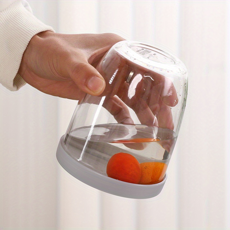 1pc Portable Salad Cup with Fork - Leak-Proof, Large Capacity, Drainable Fresh Fruit Container for Office, School & Outdoor Use, Blue Plastic Picnic Box with Ventilation Holes, Perfect for Tomatoes, Lettuce & Berries, School Salad Box | Stylish Salad Container | Durable Plastic Cup