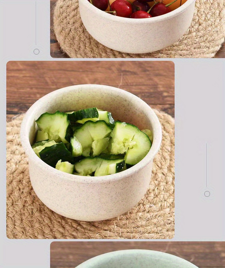 3pcs High-Quality Wheat Straw Microwave Bowls - Keeps Food Fresh & Tasty, Perfect for Lunch, Bento, and Rice Storage, Stackable Design for Easy Storage, Bento Container | Stackable Bowls | Easy Venting Lids