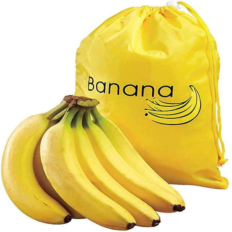 1pc Durable Yellow Banana Storage Bag - Keeps Fruits Fresh, Washable & Lightweight - Ideal for Food Preservation, Kitchen Essential