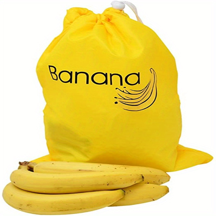 1pc Durable Yellow Banana Storage Bag - Keeps Fruits Fresh, Washable & Lightweight - Ideal for Food Preservation, Kitchen Essential