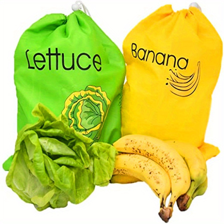 1pc Durable Yellow Banana Storage Bag - Keeps Fruits Fresh, Washable & Lightweight - Ideal for Food Preservation, Kitchen Essential