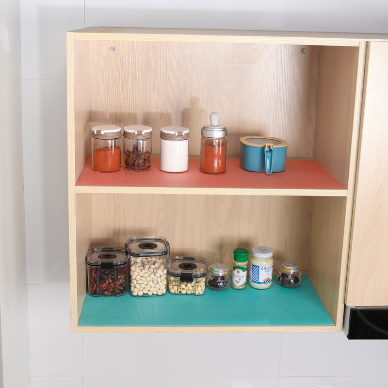 4pcs Cuttable Refrigerator Mat, Cabinet Drawer Mat, Easy to Wash Placemat, Heat Insulation Coaster