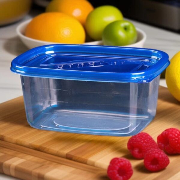 10pcs 280ml Round Plastic Lunch Boxes with Blue Lids - Perfect for Cakes, Yogurt, Desserts, and Small Fruits - Hand Wash Only, Lunch Boxes