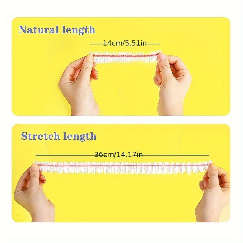 100 PCS Color Plastic Wrap - Food Grade PE Film Plastic Bags for Bowls, Leftovers, and Kitchen Storage - Keep Your Food Fresh and Secure! - Image 3