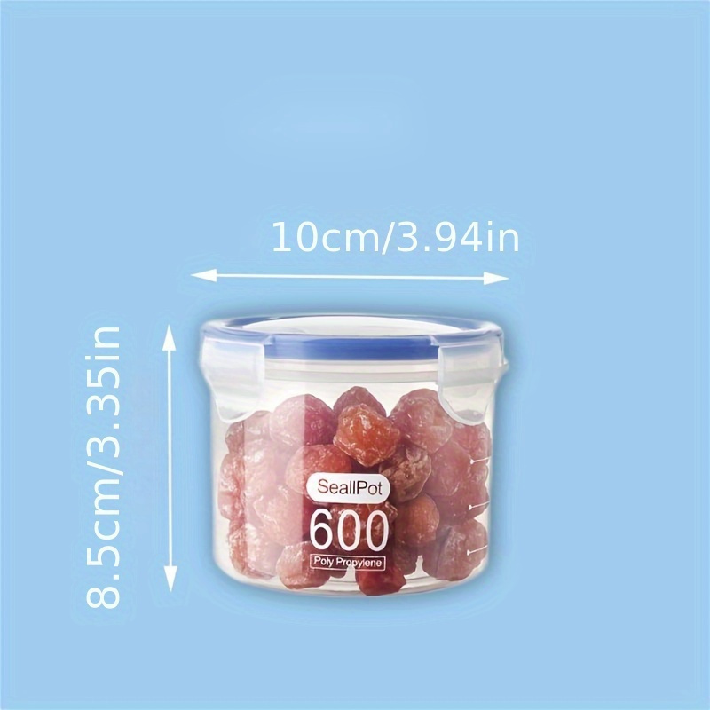 SealPot Airtight Food Storage Container Set - BPA-Free Plastic Canisters for Cereals, Snacks, Nuts, Sugar, Flour, Rice - Leakproof, Clear Organizers for Kitchen and Pantry - Dishwasher Safe, 1pc