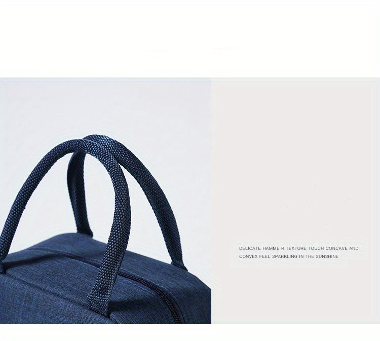 Insulated Lunch Bag with Bear Pattern, Non-Woven Thermal Bento Tote, Hand Washable Rectangular Food Carrier with Zipper Closure Non-food contact,back to school