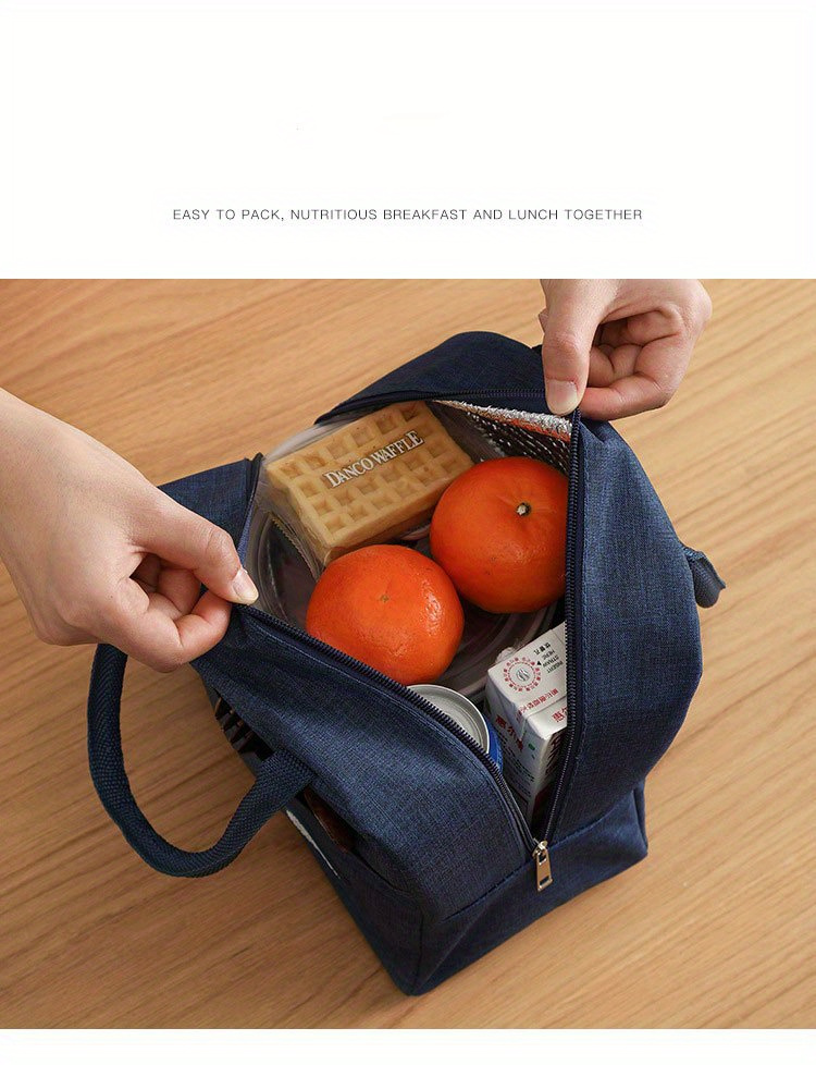 Non-Food Contact Insulated Lunch Bag with Cute Bear Design - Non-Woven, Thickened Bento Box Carrier with Handles, Perfect for School, Work, Or Picnics, Lunch Bo,Back to School