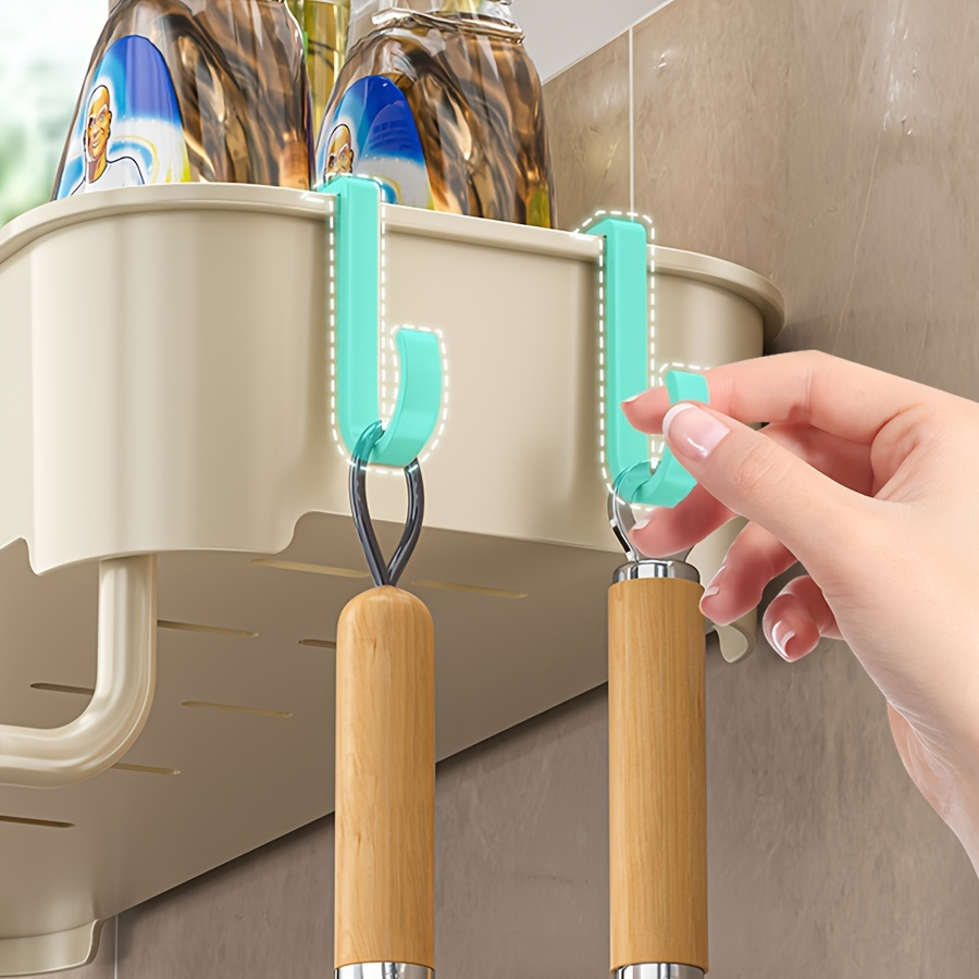 1pc Easy-Install Thickened Kitchen Sink Organizer - Multi-Color, No-Drill Storage Rack for Spices & Essentials