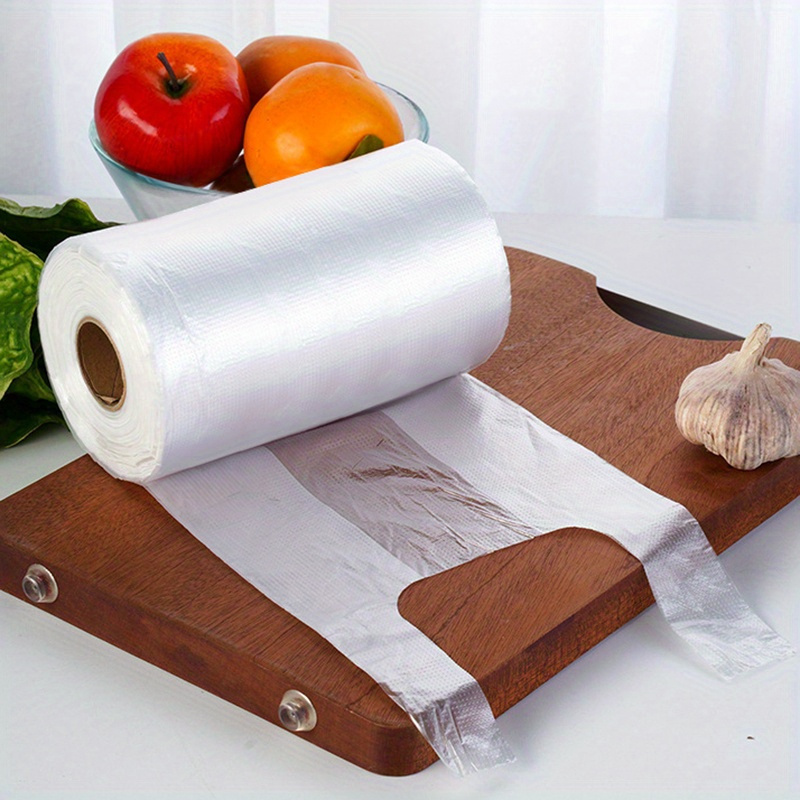 100pcs Transparent Food-Grade PE Material Vacuum Sealer Bags - Roll of 89.92cm x 54.1cm x 4.06cm - Perfect for Kitchen, Refrigerator & Microwave Use - Keep Food Fresh & Save Space on Cabinets