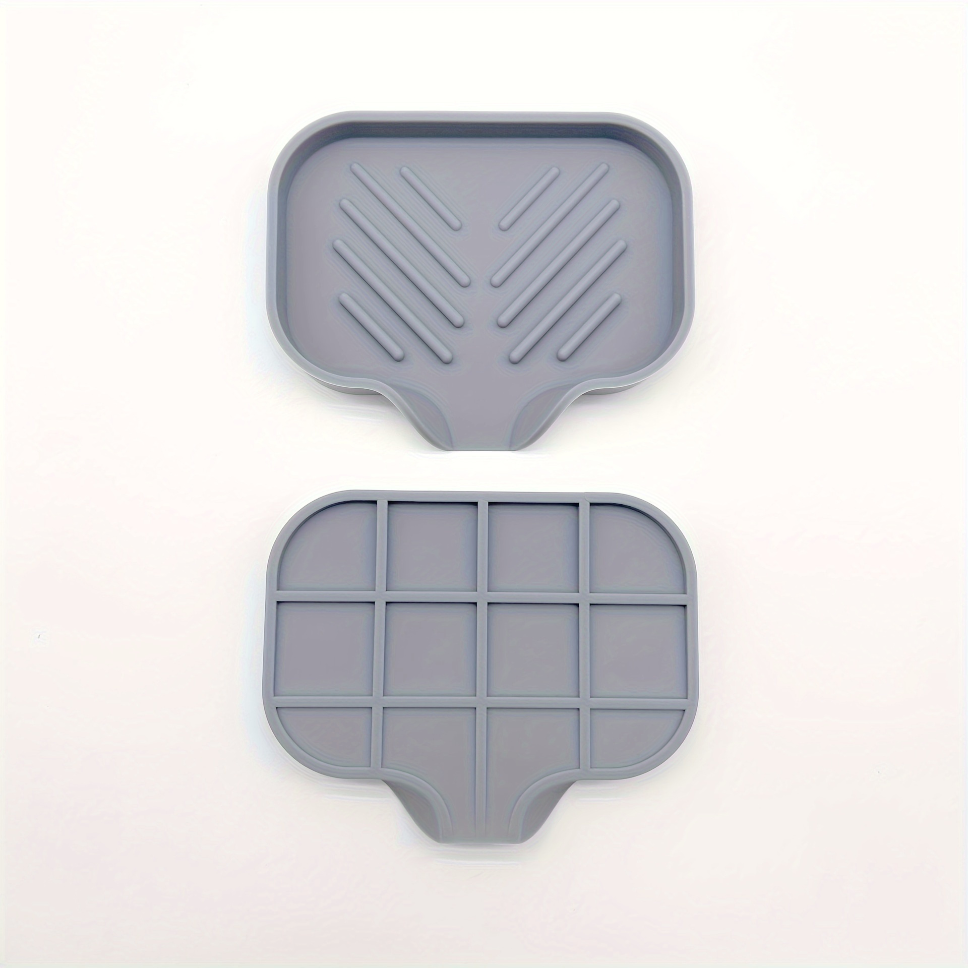 Silicone Kitchen Sink Organizer Tray, 1pc, Non-Food Contact Soap and Sponge Holder, Water-Resistant Countertop Storage Accessory