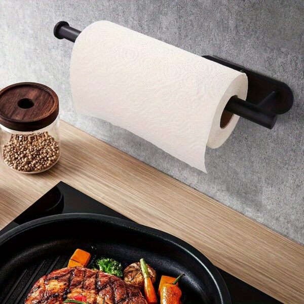 Versatile Wall-Mounted Tissue Holder - No-Drill, Space-Saving Storage for Kitchen & Bathroom Essentials