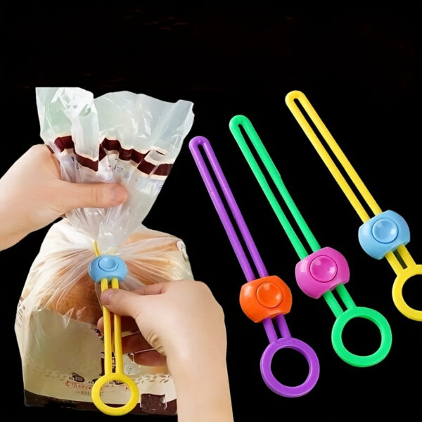 6-Pack Silicone Bag Clips, Reusable Multi-Functional Sealing Clips for Food Preservation, Moisture-Proof Dustproof Bags & Snack Storage, Kitchen Organization Accessories