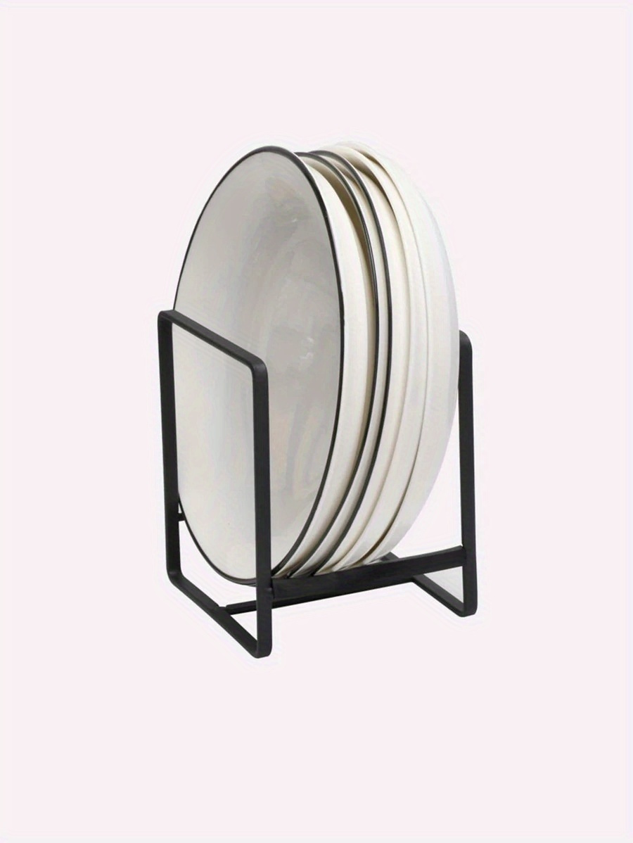 2pcs Space-Saving Stainless Steel Dish Rack - Vertical Plate Holder for Plates, Cutting Boards, and Pot Lids, Kitchen Organizer with 3-Tier Design, Durable Metal Construction, Perfect for Small Kitchens, Dish Drying Rack for Kitchen Counter, Countertop Organizer, Modern Kitchenware, Sturdy Metal Frame