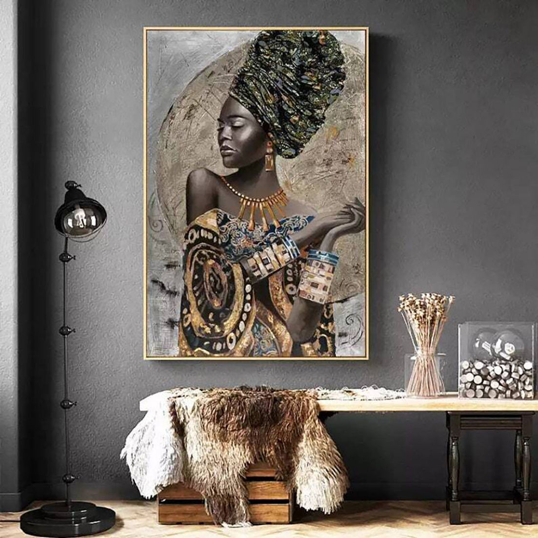 2D flat-1pc Customizable Canvas Poster - Art Deco Style, Landscape Theme, Wall Hanging Decoration, Canvas Material, Suitable for Bedroom/ Kitchen/ Living Room/ Home Office/ Bathroom, Ideal Gift for Friends and Family, Home Decor Wall Art - Unframed, 2D Flat