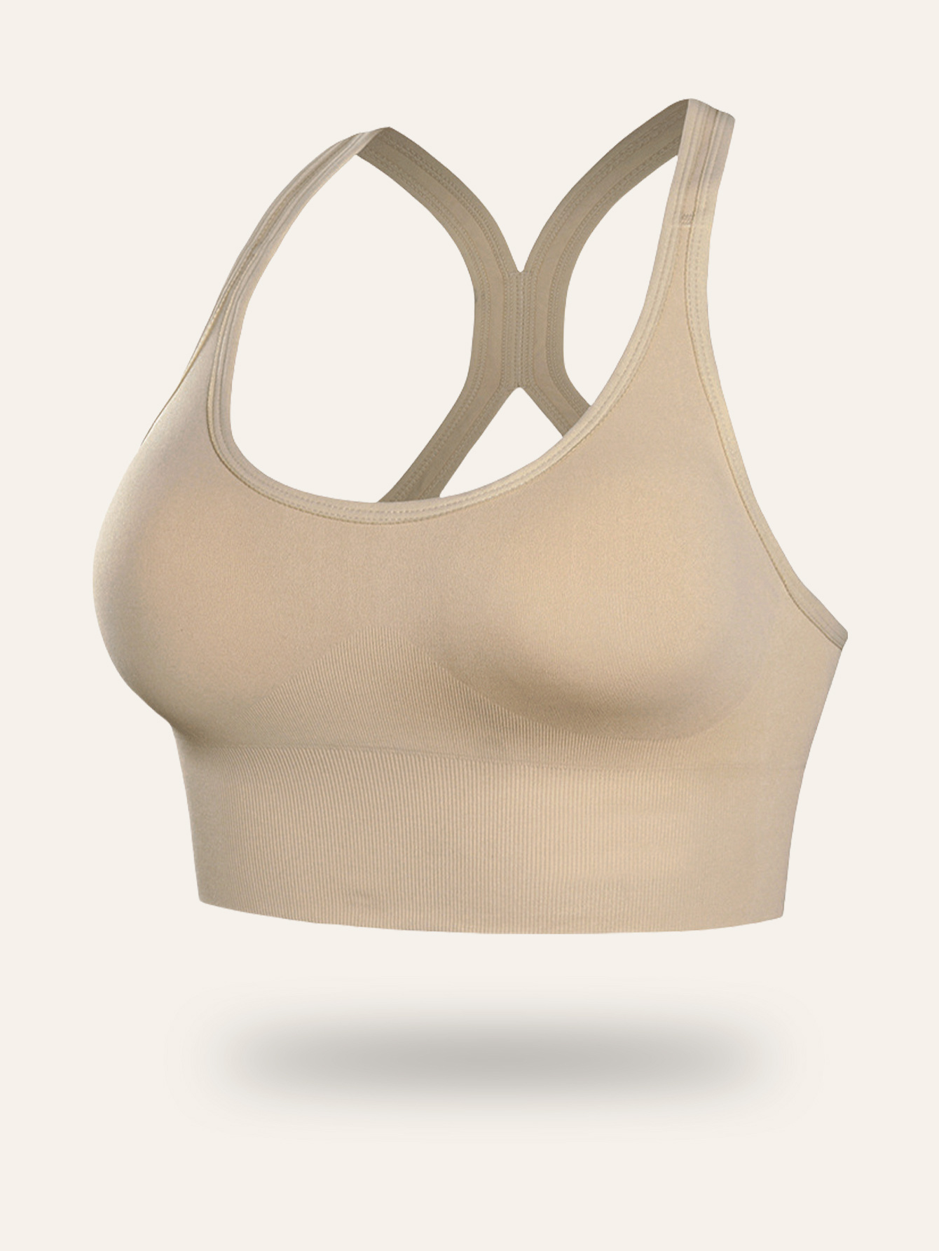 Women'S Light Blue Sports Bra with Removable Pads - Breathable, Non-Slip Design for Gym, Yoga, Running - Backless, Strapless Top with Adjustable Straps, Yoga Apparel | Adjustable Strap Design | Comfortable Fit