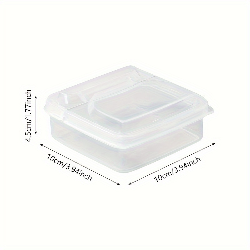 1pc Convenient Fresh Storage Box for Butter Cheese, Plastic Food Storage Container, Portable Fridge Organizer, Transparent Container Home Kitchen Supplies