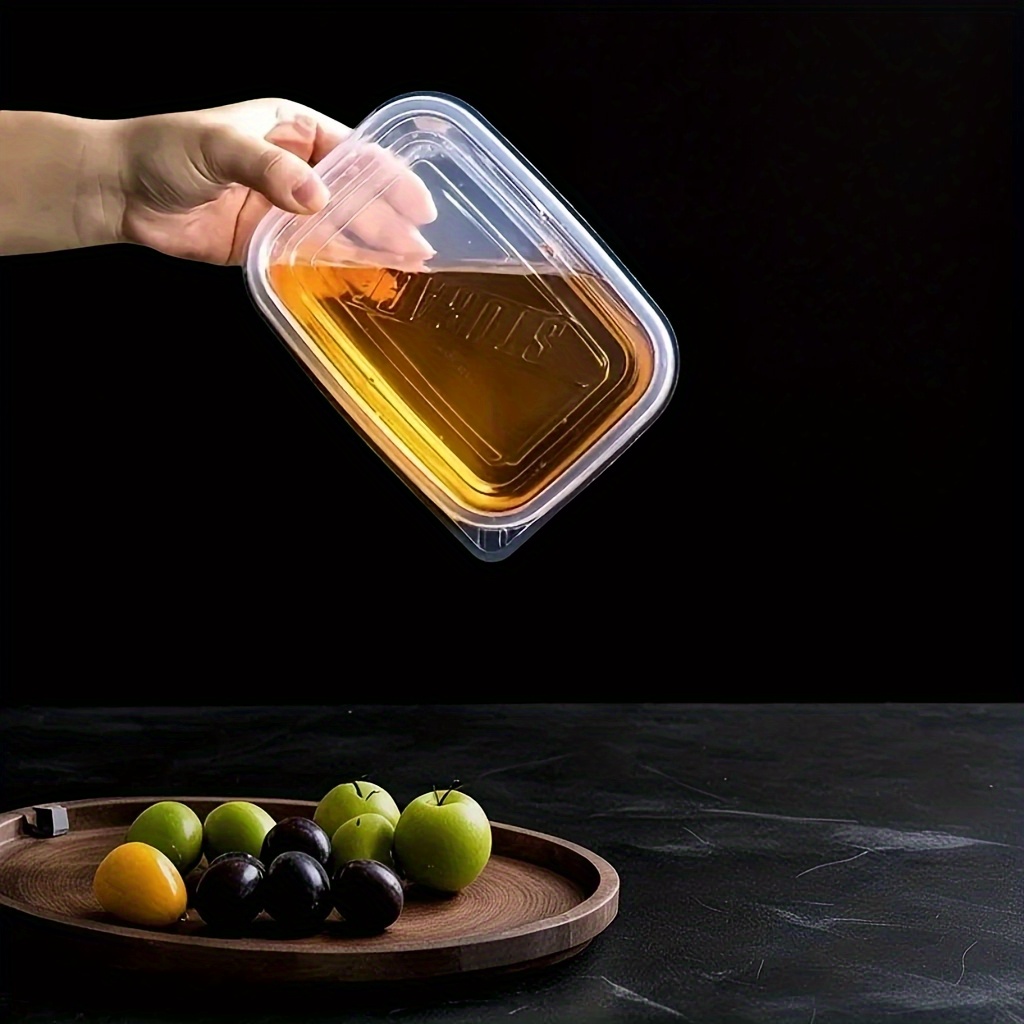 10pcs Stackable Food Storage Container with Lid-Reusable, Free Plastic Lunch Box, Suitable for Grains, Meat, Fruits and Vegetables-Can Be Washed in Dishwasher and Microwave