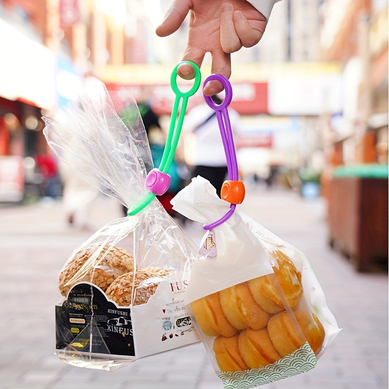 6-Pack Silicone Bag Clips, Reusable Multi-Functional Sealing Clips for Food Preservation, Moisture-Proof Dustproof Bags & Snack Storage, Kitchen Organization Accessories