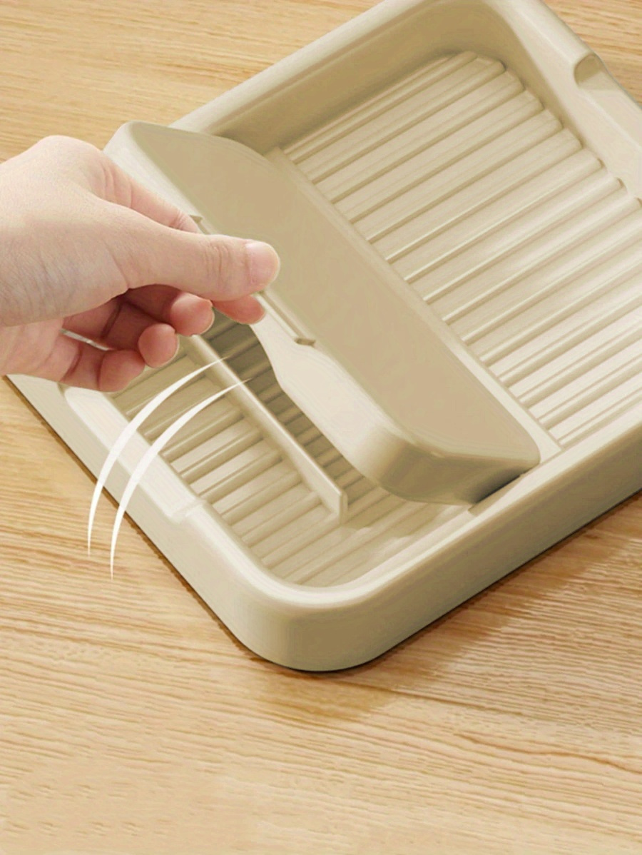 Foldable Lid Stand Holder - Convenient Use Lid Rack for Cooking and Serving - Keeps Spoons and Utensils Tidy - Suitable for Kitchen Countertop and Stove - Multipurpose Plastic Bracket Shelf Rack