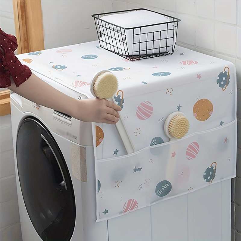 1 Set Dust Cover Refrigerator Storage Bag: Suitable for Refrigerator, Washing Machine, Desk- Multifunctional Home Organization Accessories, Household Single and Double Door Refrigerator Cover, Ideal Gift for Daily Use or Christmas Occasions