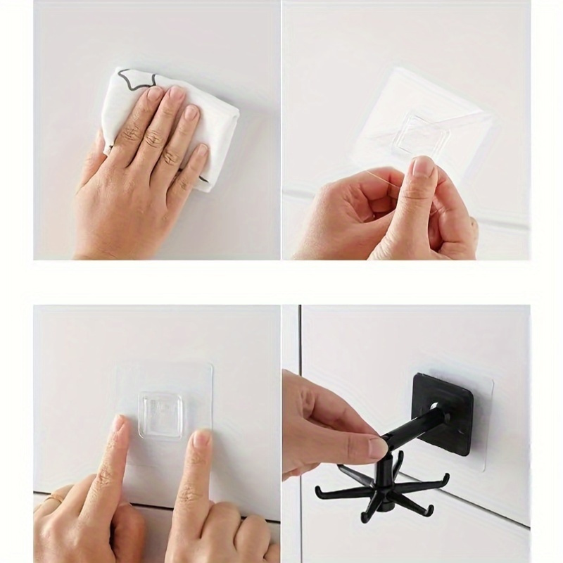 1pc Easy-Install 360° Rotating Pot Rack - No-Drill, Wall-Mounted, Expandable Black Plastic Kitchen Utensil Holder with Round Ceiling Storage Shelf for Spoons, Ladles & More