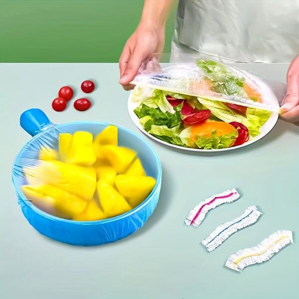 Disposable Stretchable Fruit and Vegetable Fresh-Keeping Cover, Universal Food Packaging Bowl Lid, Can Also Be Used as Kitchen Appliance Bath Cap, 10/20pcs - Bathroom Accessories - Travel Accessory
